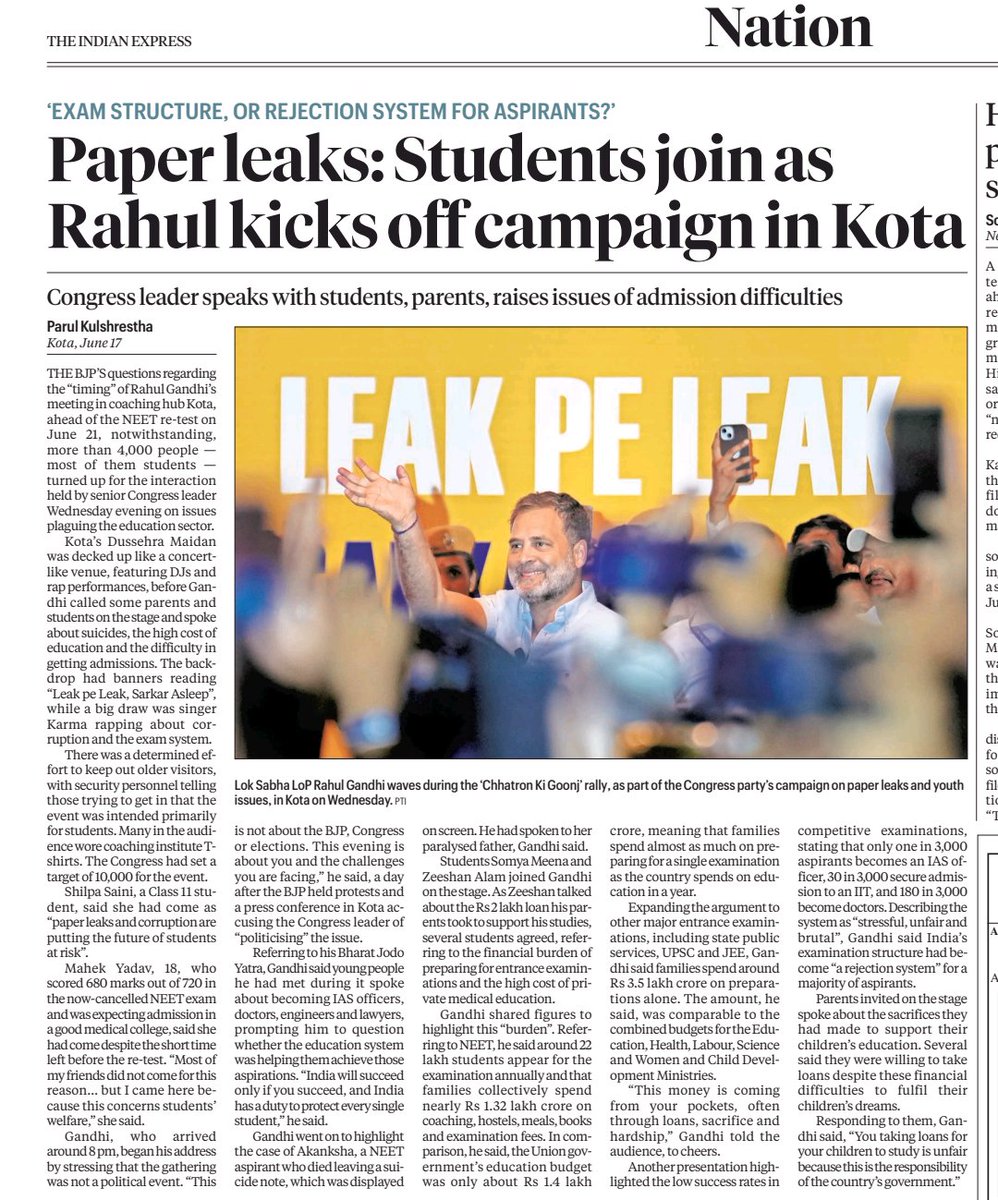 parul_kuls's tweet photo. Rap and DJ, Rahul Gandhi's campaign from Kota started https://t.co/dUXQG8AVQY