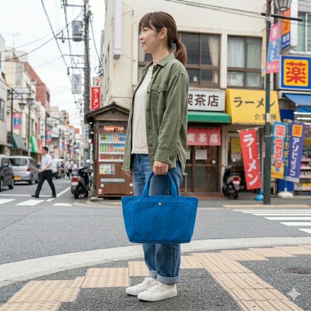 kiyo203's tweet photo. トートバッグの着用写真をAIに修正してもらいました😅
#ai https://t.co/PLclfIflrq