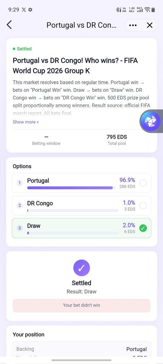 c4maxx31380's tweet photo. It's time to predict, let's go... Match draw @PolyMind_AIWeb3 
#FIFAWorldCup #polymind https://t.co/LlGBPTbtwN