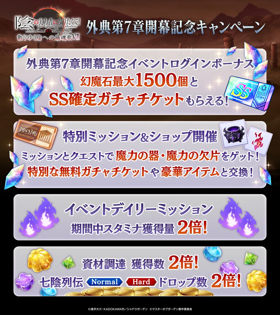 陰の実力者になりたくて！マスターオブガーデン』(カゲマス) 公式 on X