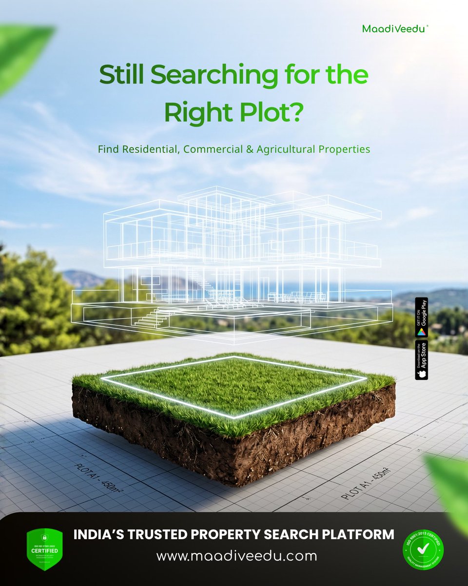 maadiveedu's tweet photo. Still Searching for the Right Plot?
👉 https://t.co/Bv2yQWfyfL
Verified Properties • Direct Owners • Zero Brokerage https://t.co/ZAeUFWCd8B