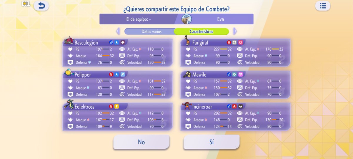EverkillHD's tweet photo. Pues este es el equipo que hemos formado @DonDinek y yo para Mega Mawile. Veremos que tal va. Me da pena no llevar a Hatterene pero habrá que probar primero asi https://t.co/2dcG9PcYb7
