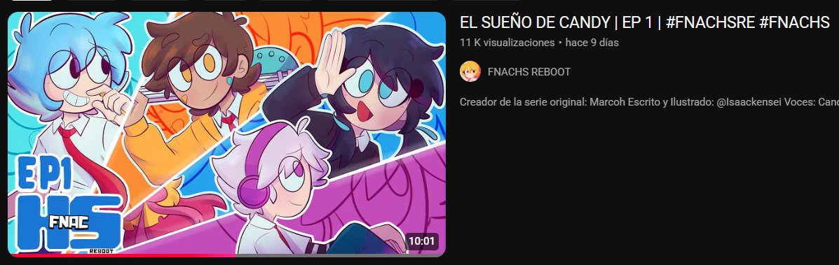 FNACHSRE's tweet photo. NO ME HABÍA DADO CUENTA QUE EL EPISODIO YA TIENE 11K VISUALIZACIONES AAAAAAAAA https://t.co/UglLjoVyMg