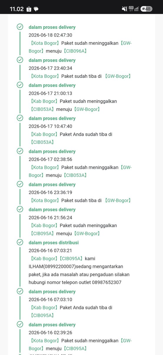 setengahmalass's tweet photo. GILA YA @jtcargoid PAKET GUE UDAH 8 HARI DILEMPAR BOLAK BALIK DI EKSPEDISI.

ANTERIN SEKARANG !!!!
UDAH SAMPE 2X KOMPLAIN LOH GUE KE CS !! https://t.co/ftKieHew7a