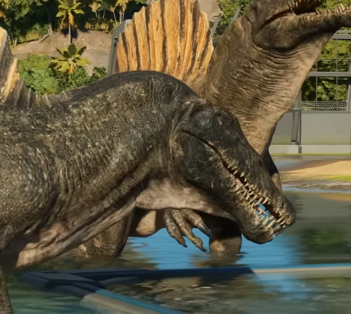 luisardopolis's tweet photo. JWE3 make the spinos look a lot better in some moments do to their shared animations where the neck curvature issue is fixed https://t.co/bVQ6hJcV8t