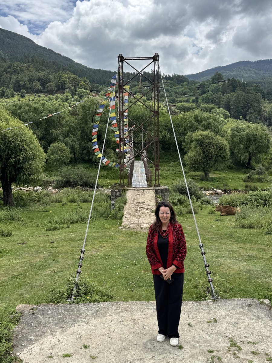 SwissAmbIND's tweet photo. Public #diplomacy stories often write themselves. Today, I saw one in #Bumthang. 🇨🇭🤝🇧🇹
More than 50 years ago, Swiss development pioneer Fritz Maurer, who also worked with @Helvetas, arrived in #Bhutan. Since then, he has helped introduce cheesemaking techniques, promote beekeeping and create new opportunities for rural communities.
His guesthouse remains part of that legacy - a place where Swiss traditions and Bhutanese hospitality meet.
I also visited the nearby carpentry workshop, café, brewery, managed by his family and a bridge built with 🇨🇭 support, all remarkable examples of the long-standing Swiss presence in the region.
The day continued with visits to Bumthang’s cultural treasures, including Wangduechhoeling Palace Museum, Jakar Dzong, Tamshing Lhakhang and Kenchogsum Lhakhang.
And what better way to conclude a day of 🇨🇭🇧🇹 friendship than with a fondue dinner? 🫕
#Culture #Travel #Tourism #RuralDevelopment
@tourismbhutan @OfficialBhutan @SwissEmbassyIND @Helvetas