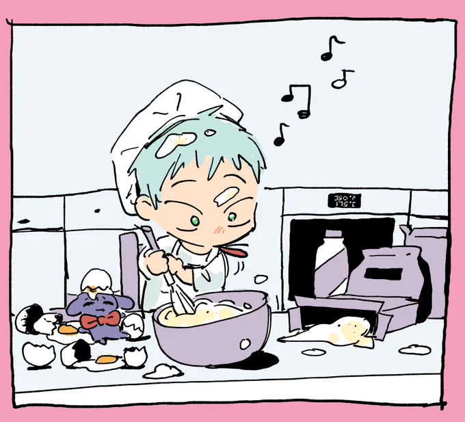 ② Mix flour, butter, sugar, eggs... 