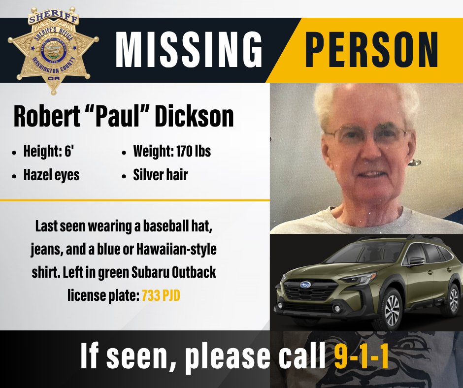 Washington County Sheriff’s Office (Oregon) tweet media