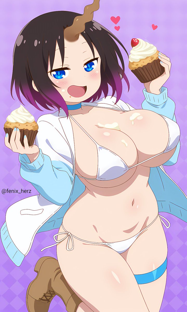fenix_herz's tweet photo. #小林さんちのメイドラゴン #maidragon #Dragonmaid #Elma wants to share something delicious with you. https://t.co/5QrFTAt4SS