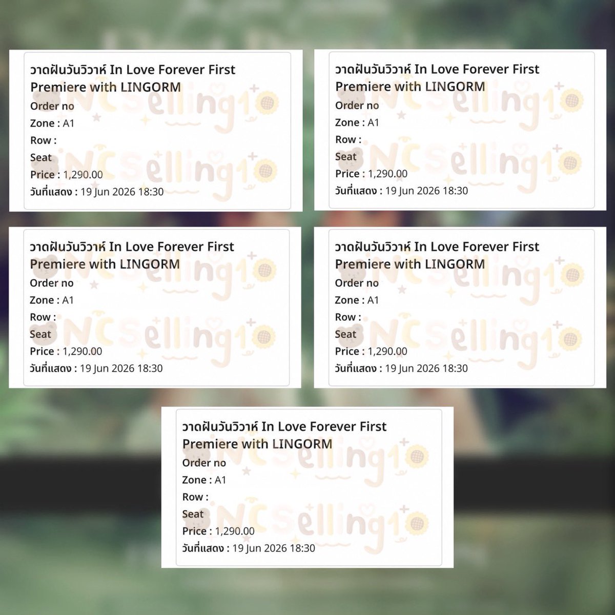 NCSelling11's tweet photo. ✿ #InLoveForeverTheSeries ✿

シ งานยากงานหิน แต่ได้โซนหน้า A1 เกือบครบ
♡ รวมทั้งหมด =  5 ใบ ♡

───────•°❀°•───────

♡‧:❉: ขอบคุณที่ใช้บริการค่ะ :❉:‧♡
▃ ▄ NOT for Sell, SOLD OUT ▄ ▃ 

#ผลงานกดบัตรNCSelling1 https://t.co/yjqh8HzRvA