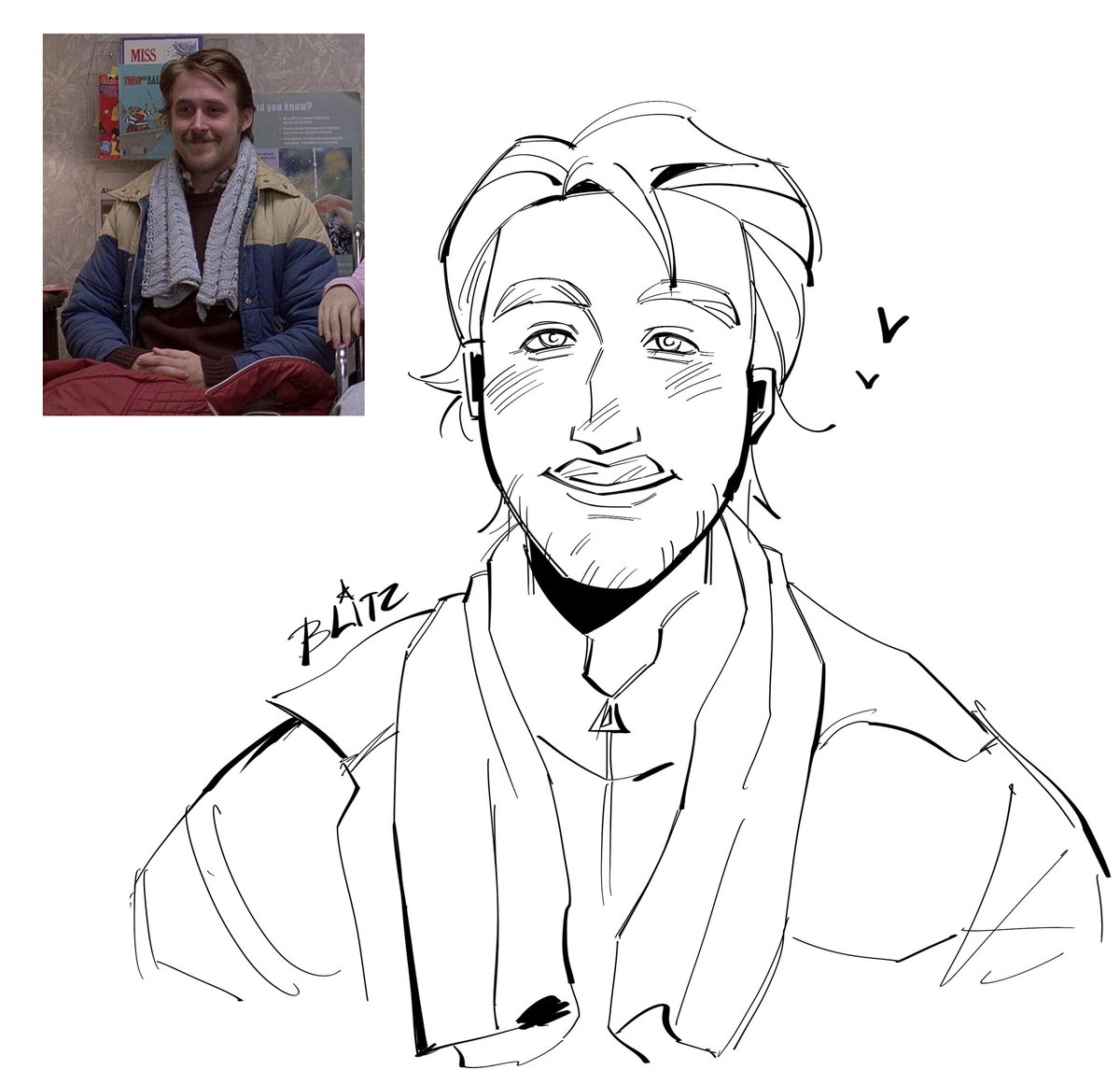 sillyguy300's tweet photo. ok enoughhh goofing lars doodle w my fav new brush yay!!! hes so cutiepie #larsandtherealgirl #rygostwt https://t.co/5CQSjiqq7k