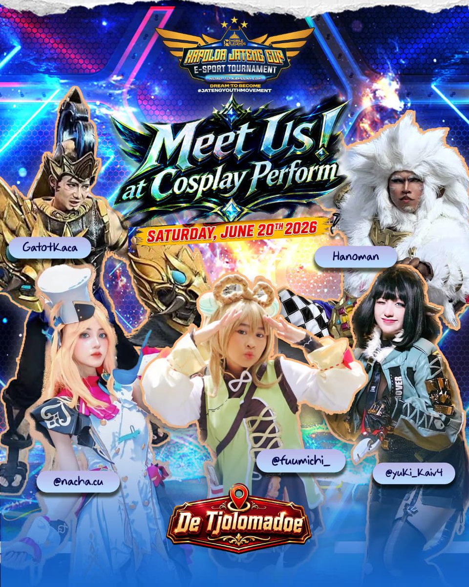 HumasKawasan's tweet photo. 🔥 Siapin energi terbaik lo, karena ini bukan sekadar turnamen esports biasa!

Bayangin satu tempat yang isinya lengkap semua hal yang disukai gamer: pertandingan penuh gengsi, guest star dari EVOS, BTR, dan ONIC, push rank bareng pro player, ketemu cosplayer keren, https://t.co/Q5SRetQXzO