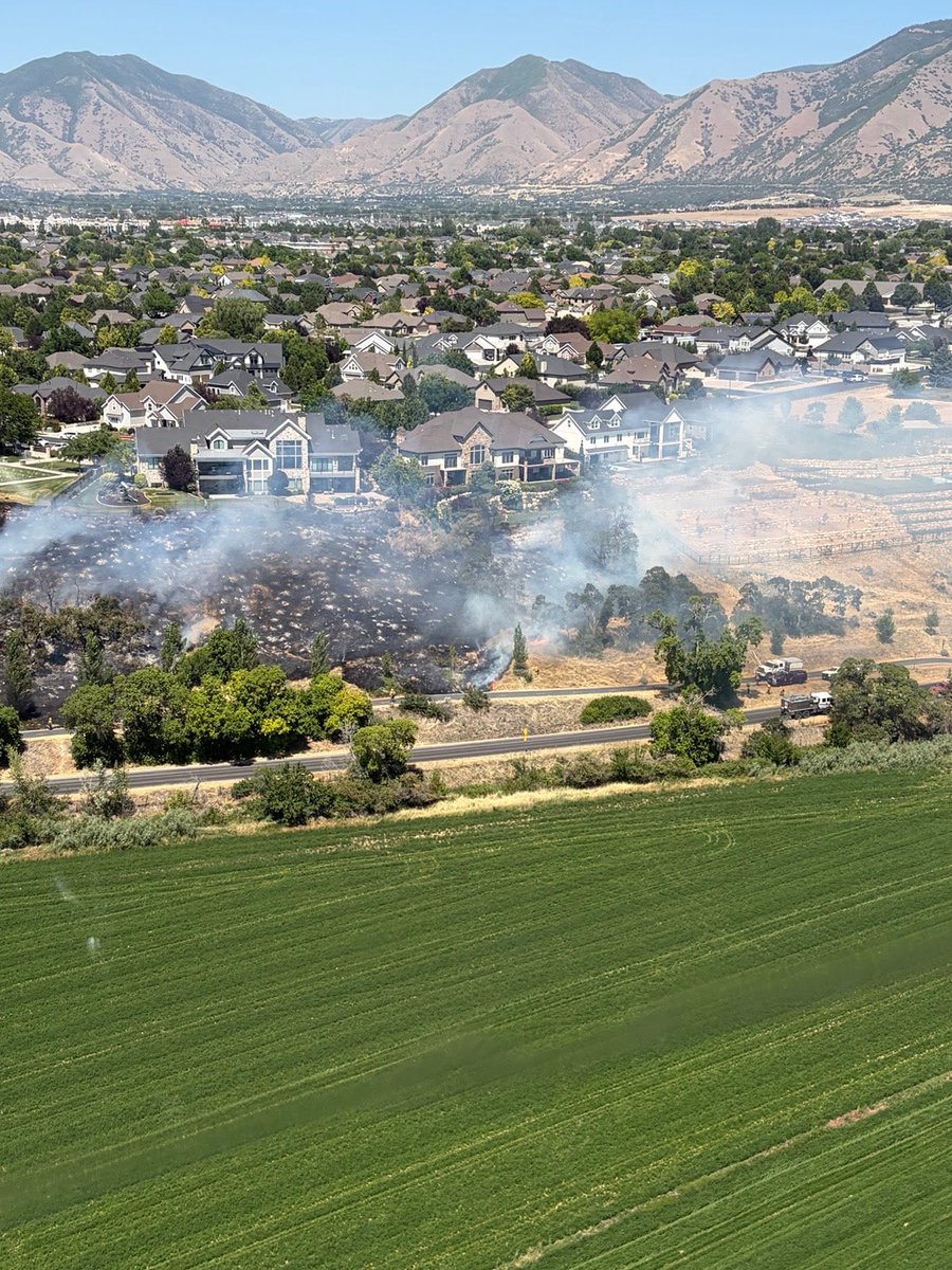 mikemckellutah's tweet photo. A fire broke out in our neighborhood today, and I just want to say thank you.

The Spanish Fork Fire Department and all of the other agencies that responded were outstanding. The response was fast, organized, and impressive. This happened while I was at the State Capitol, and before I could even be concerned, the fire was under control.

I also want to give credit to my neighbors. Before the fire crews even arrived, people were already out helping, moving equipment, and doing whatever they could to protect homes and support one another.

Days like today remind me how fortunate we are to live in this community. Thank you to everyone who showed up.

Credit to Brett Ostler for the photos.