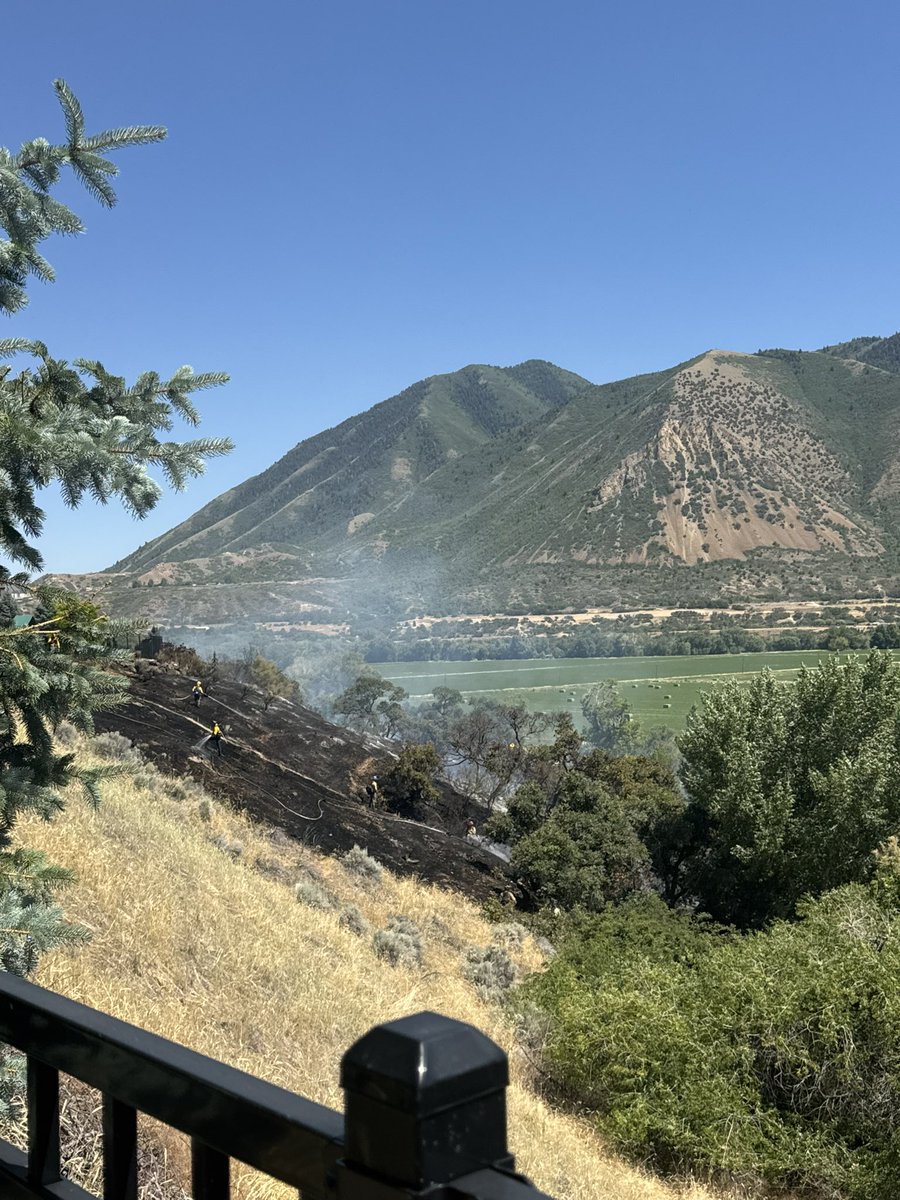 mikemckellutah's tweet photo. A fire broke out in our neighborhood today, and I just want to say thank you.

The Spanish Fork Fire Department and all of the other agencies that responded were outstanding. The response was fast, organized, and impressive. This happened while I was at the State Capitol, and before I could even be concerned, the fire was under control.

I also want to give credit to my neighbors. Before the fire crews even arrived, people were already out helping, moving equipment, and doing whatever they could to protect homes and support one another.

Days like today remind me how fortunate we are to live in this community. Thank you to everyone who showed up.

Credit to Brett Ostler for the photos.
