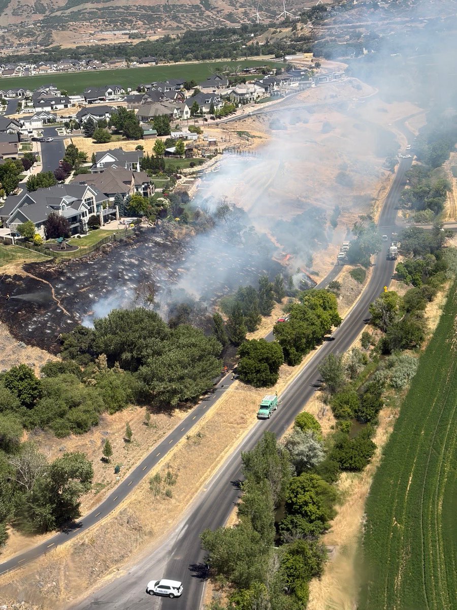 mikemckellutah's tweet photo. A fire broke out in our neighborhood today, and I just want to say thank you.

The Spanish Fork Fire Department and all of the other agencies that responded were outstanding. The response was fast, organized, and impressive. This happened while I was at the State Capitol, and before I could even be concerned, the fire was under control.

I also want to give credit to my neighbors. Before the fire crews even arrived, people were already out helping, moving equipment, and doing whatever they could to protect homes and support one another.

Days like today remind me how fortunate we are to live in this community. Thank you to everyone who showed up.

Credit to Brett Ostler for the photos.