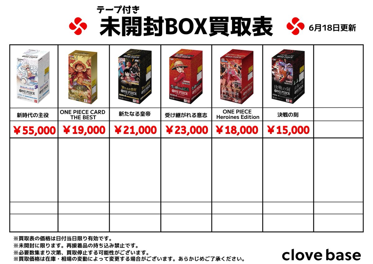 ワンピースカード ヒロインズ 受け継がれる意志 決戦の刻 テープ付未