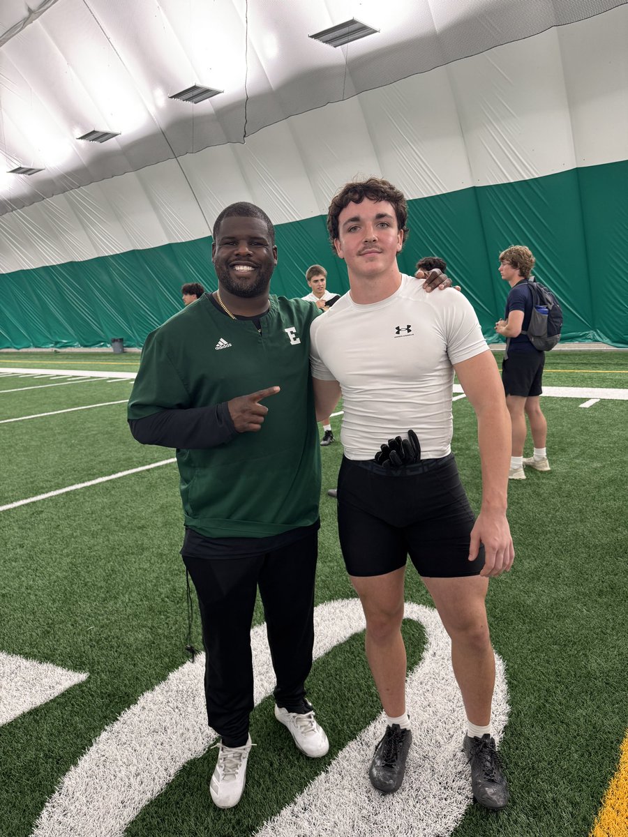 WimmersColin's tweet photo. A big thank you to @CoachKirk_EMU for a great camp at #TheFactory. Looking forward to future talks. 

#ETOUGH
@MarysvilleFB @myoungoc77
@CoachDevinePTBM @qbc_monarch https://t.co/J8aM80soQ4