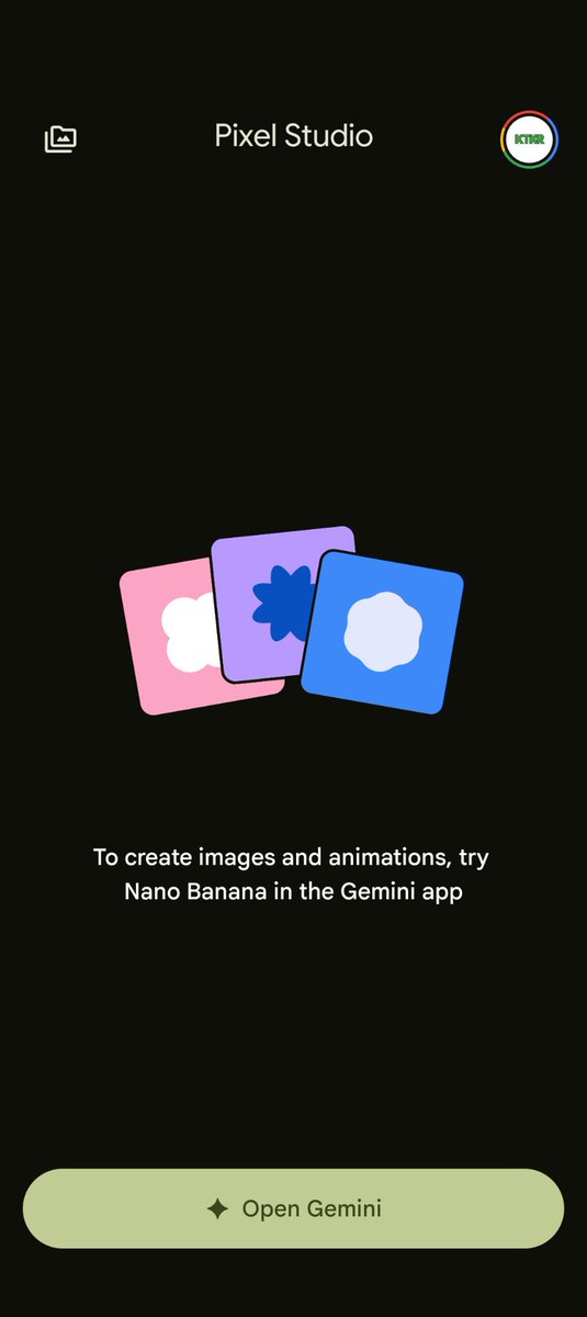 kathi_tarun's tweet photo. @madebygoogle @AndroidDev @pixeluibygoogle now in pixel studio app is prompting us to use gemini, then what is the use of this app ?? I can't uninstall as well.. please enable the option to delete this app and also google home as well... Give us some flexibility to uninstall.. https://t.co/rQVV81T17Y