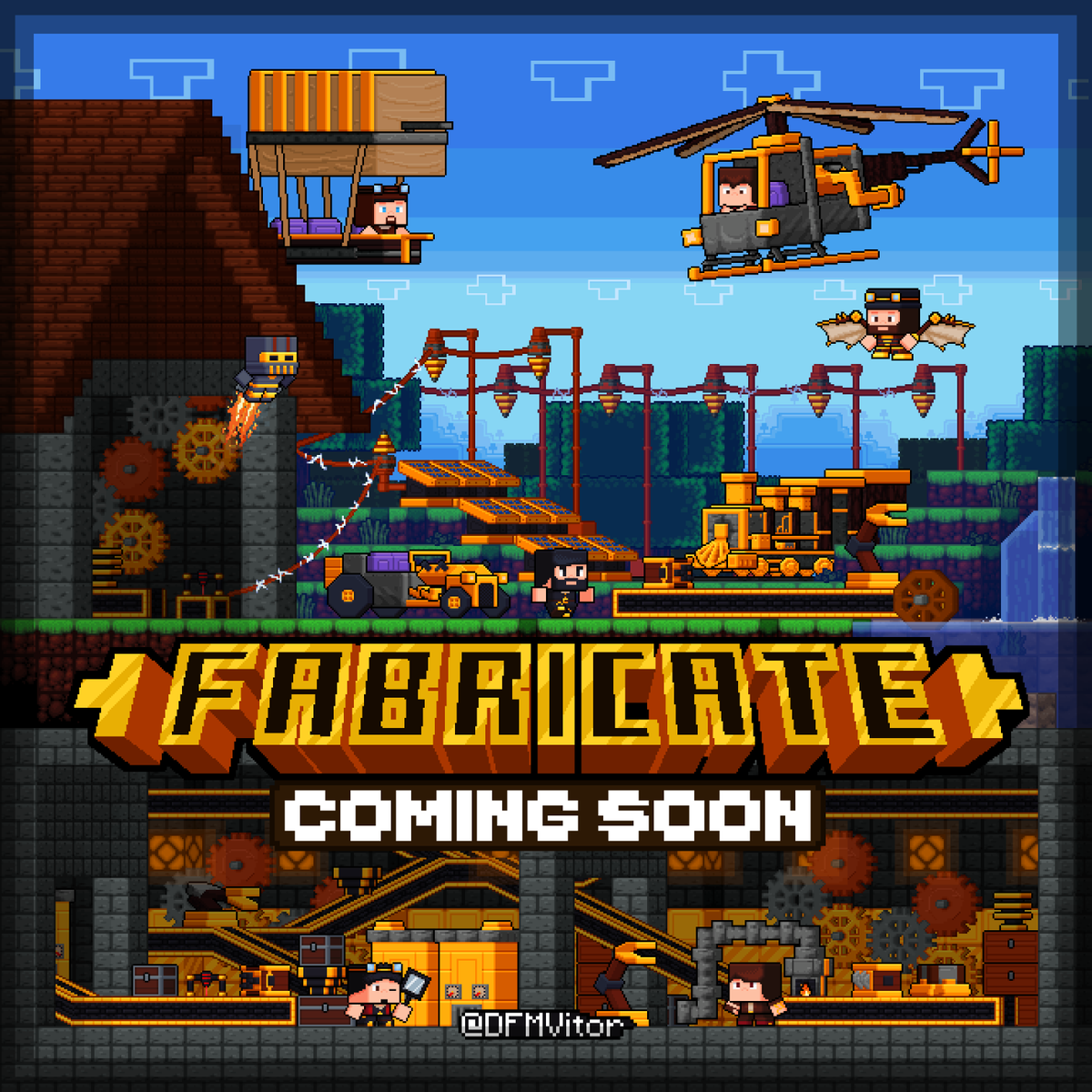 DFMVitor's tweet photo. Fabricate Is Coming! (Commission for @PurpleByteMC)

#Minecraft #Pixelart #Commission https://t.co/0BXjmyPd0t