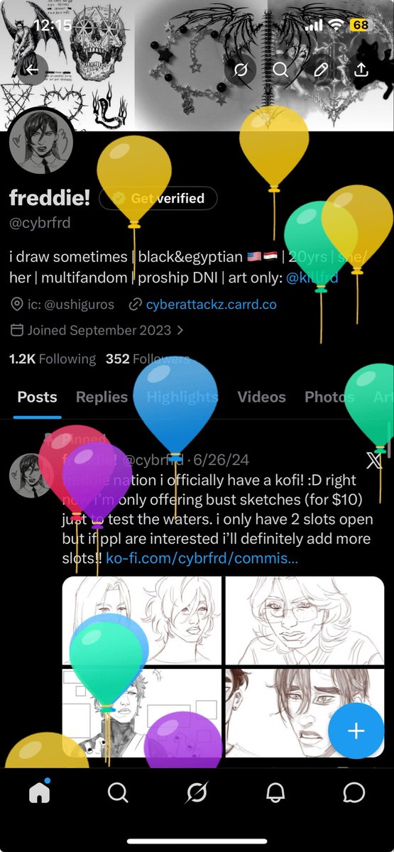 cybrfrd's tweet photo. balloons :DD #unc #21 https://t.co/9gY3ItlVGj