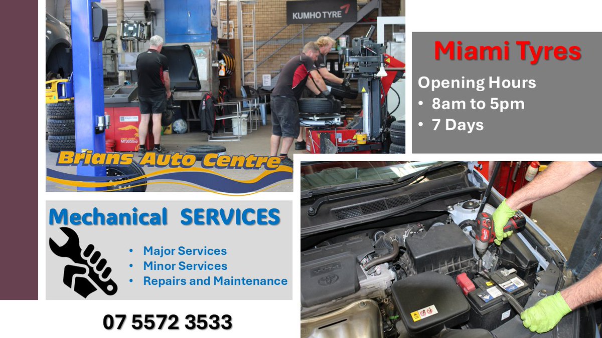 Miamitowbars's tweet photo. Brian’s Auto Centre Miami — Your Local Automotive Experts, Open 7 Days. Always here when you need us. https://t.co/gEzBT2LAmw