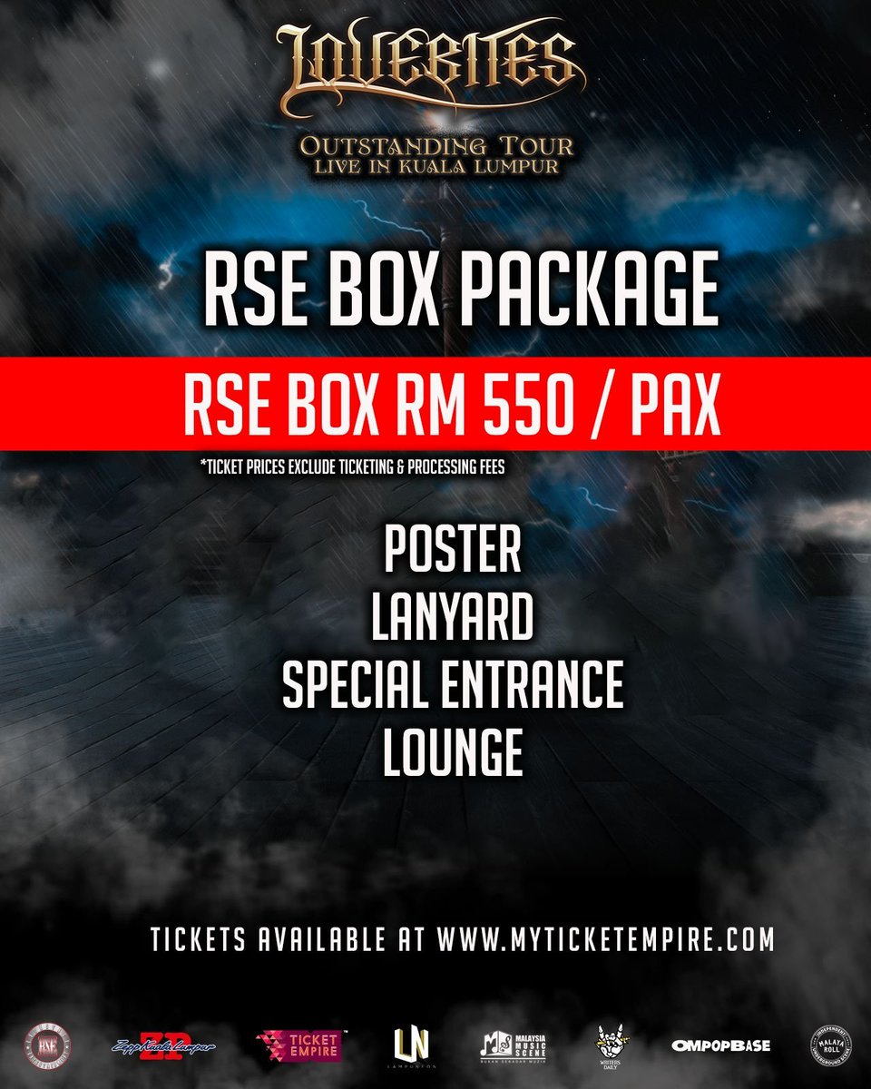 LampuneonEnt's tweet photo. @lovebites_jp @RockstageE 🔥 Tickets are ON SALE TODAY at 12pm 🔥

Secure your tickets now @ https://t.co/qvPtlAafKc and prepare for a night of pure metal!

LOVEBITES OUTSTANDING TOUR LIVE IN KL
OCT 4 | @zeppkualalumpur

#lovebites #lovebitesinmalaysia #outstandingtourliveinkl #metal #metalhead https://t.co/thdUgK8sa5