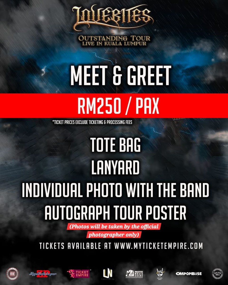 LampuneonEnt's tweet photo. @lovebites_jp @RockstageE 🔥 Tickets are ON SALE TODAY at 12pm 🔥

Secure your tickets now @ https://t.co/qvPtlAafKc and prepare for a night of pure metal!

LOVEBITES OUTSTANDING TOUR LIVE IN KL
OCT 4 | @zeppkualalumpur

#lovebites #lovebitesinmalaysia #outstandingtourliveinkl #metal #metalhead https://t.co/thdUgK8sa5