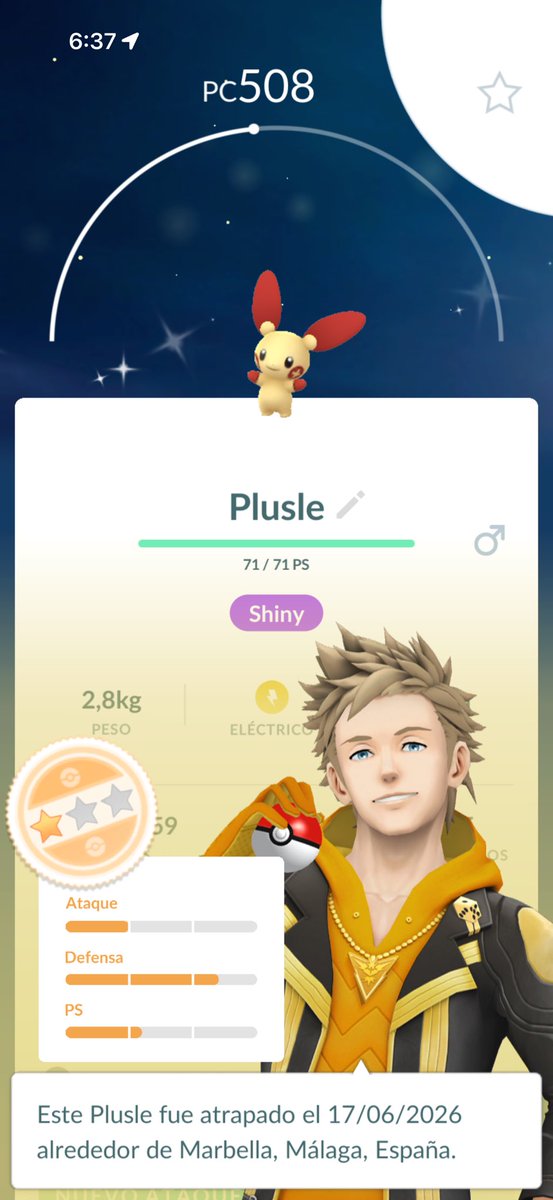 antoniomsolla's tweet photo. I forgot yesterday to post this, new register. On my way to work I was able to get this beauty…

Shiny Plusle ✨❤️💛⚡️

I am so happy because my luck has changed during these recent days. New Pokémon for my Pokédex and collection!

#PokemonGo #ShinyPokemon #Plusle https://t.co/JW7ApJtDsf