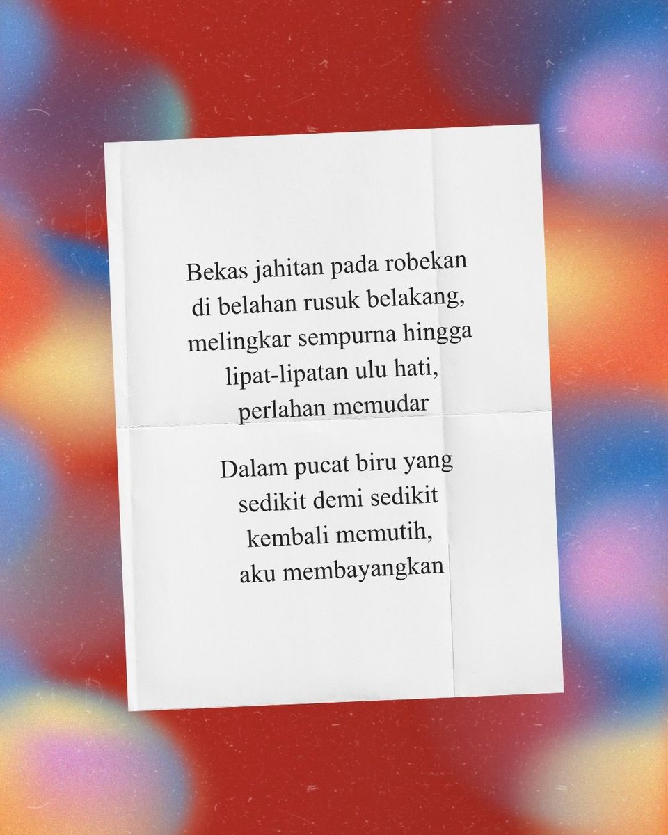 poethickillsme's tweet photo. kita telah terlahir berkali-kali di jutaan kepala manusia, dalam segenap hancur lebur; yang tak pernah mereka ketahui https://t.co/4s05UvqI1L