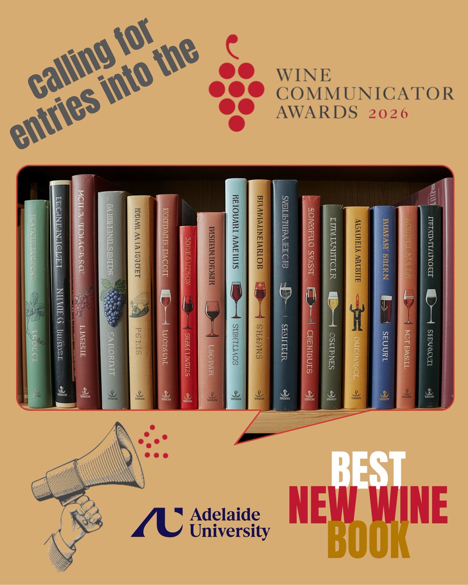 WineComAust's tweet photo. Calling all wine writers + publishers! Have you written a great article that was published in print or digital media, or do you pen a regular wine column? Or have you published a book within the last 2 years?
Enter 2026 Wine Communicator Awards b4 3 July
https://t.co/7dPYNrpqt4 https://t.co/lLqIPzTPST
