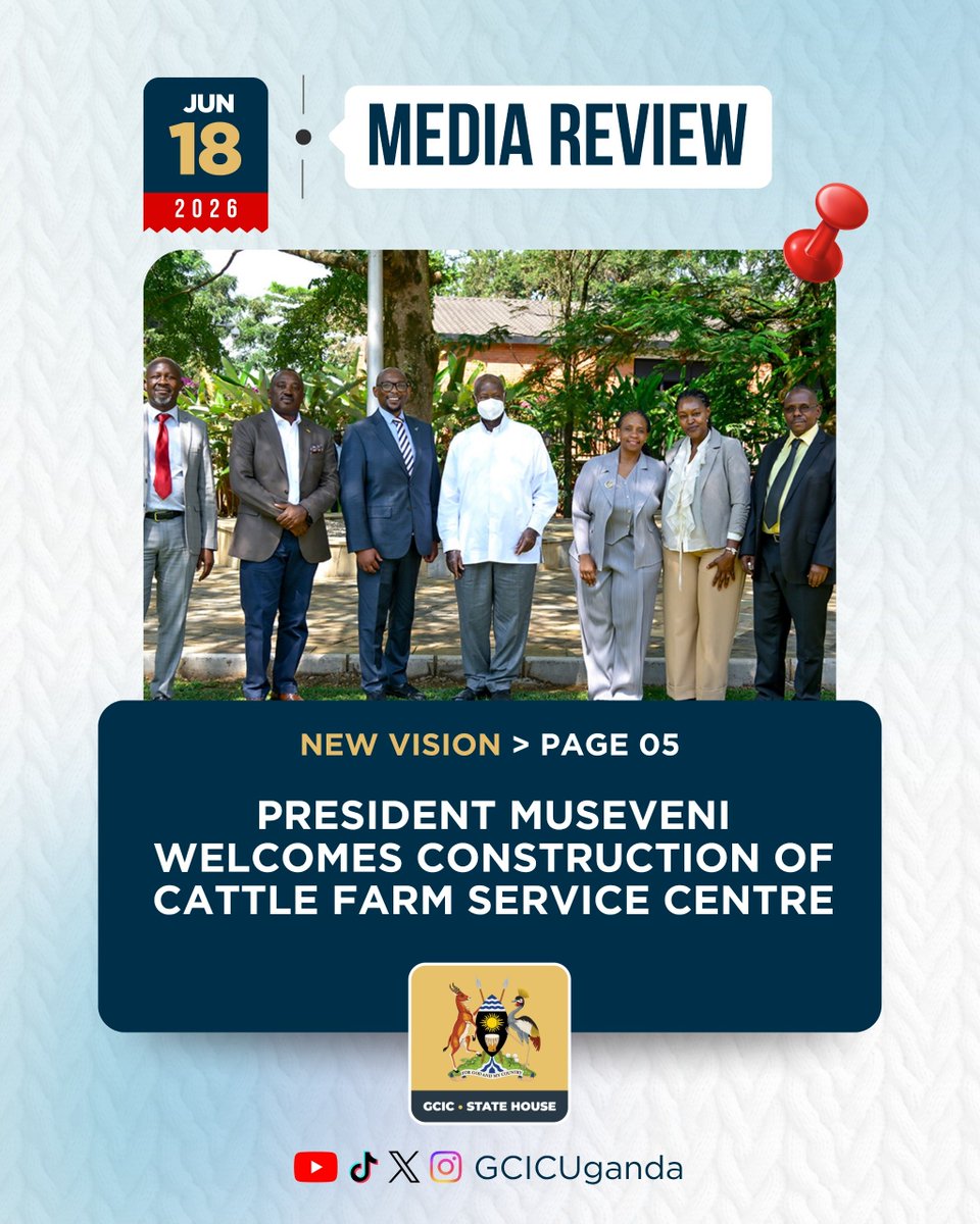 kyosimire_'s tweet photo. Good morning, the news highlights for you today.
#GCICMediaReview
#OpenGovUg https://t.co/MIjjwFN36j