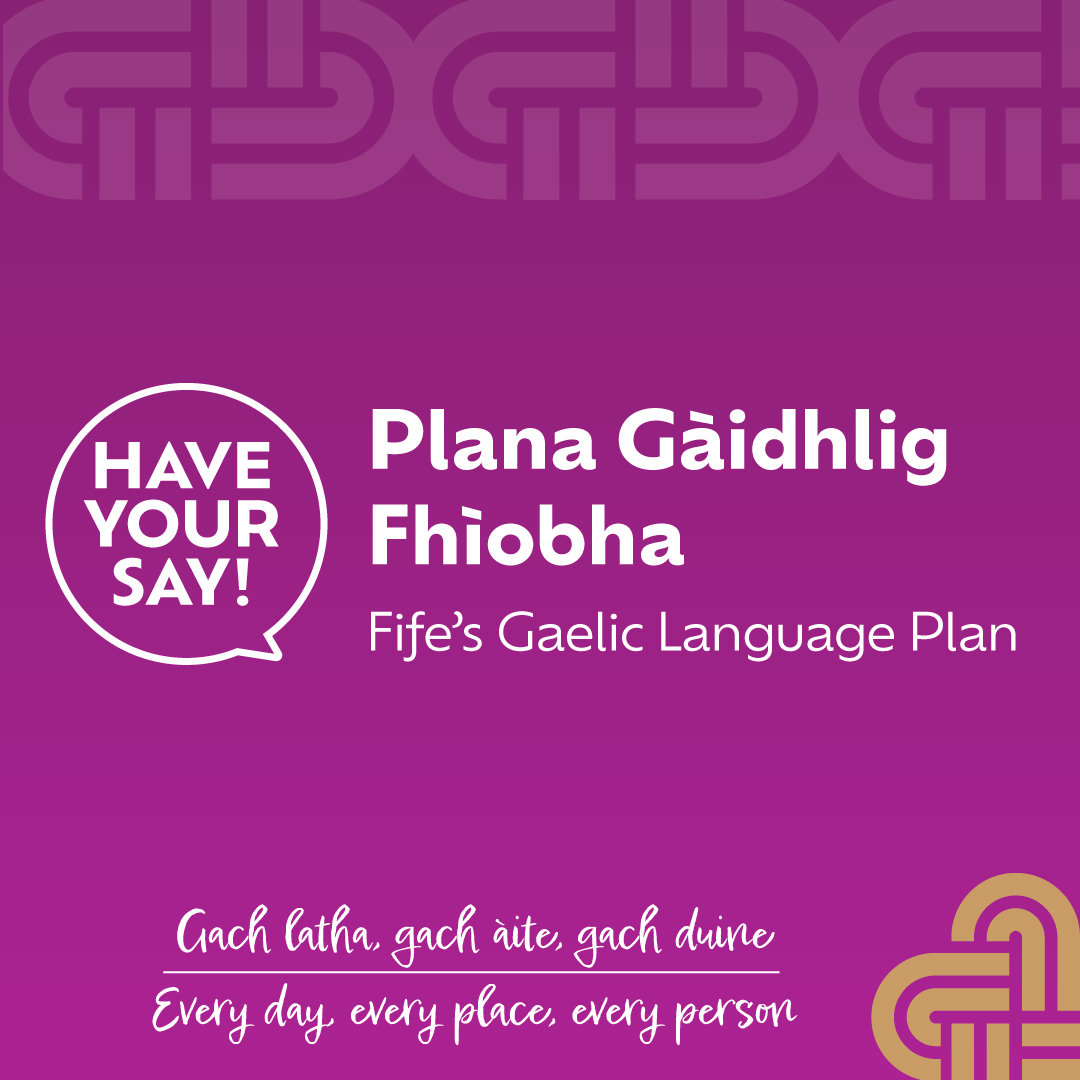 FifeCouncil's tweet photo. People across Fife are being invited to have their say on the development of Gaelic as Fife Council prepares to launch a new five-year Gaelic Language Plan.

The consultation is now open for responses, and you can take part by visiting: https://t.co/HGzlocWWtz https://t.co/SdcHcs8QD5