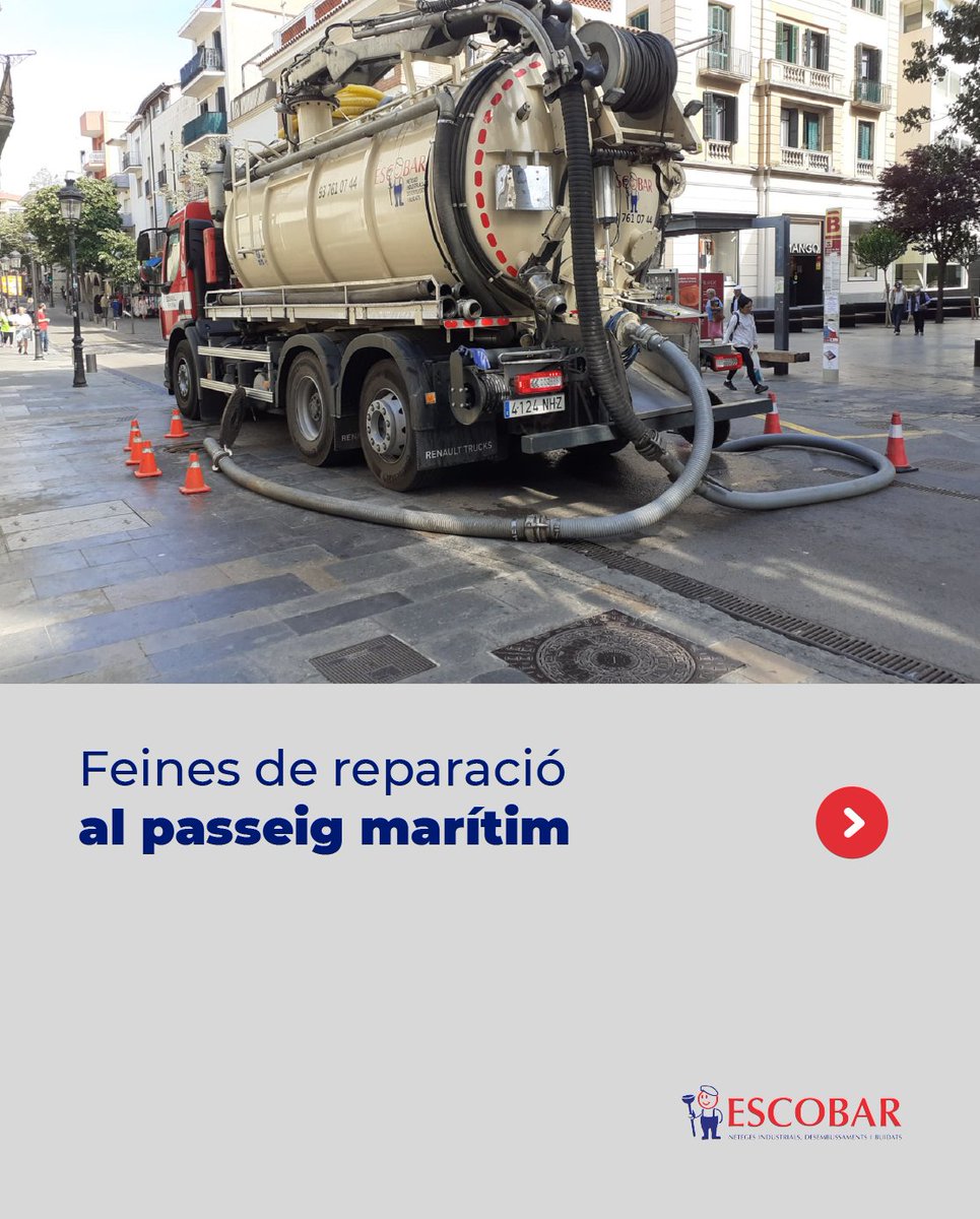 NetegesEscobar's tweet photo. L'estiu ja és aquí i els passejos s'omplen de turistes i gent local que surt a fer una volta i refrescar-se amb un gelat o una beguda. A Neteges Escobar ens encarreguem de posar-ho tot a punt i fer-ho lluir i per això hem estat  reparant el passeig marítim de Blanes. https://t.co/hHE7WmG8FR