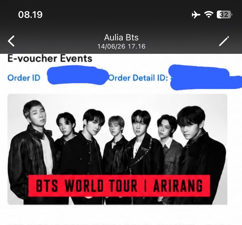 spilscam's tweet photo. HELP RT‼️ SCAMMER BTS ARIRANG JKT ig : aulsafir.a &amp; chabilakey TikTok : auliasafirah2 Bank bca : 5212333239 AULIA SAFIRA  No wa: +62 819-5880-0059 minta refund alasannya banyak banget, data satupun gak ada dikasih di coret semua sama dia, foto bangtan di tiket ai #penipu #bts https://t.co/Z4SCAxMm5I