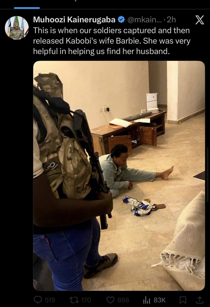 KYOSIMIREFREDR2's tweet photo. @mkainerugaba So Bobi shouldn't have 'escaped' because then you would have the opportunity to do this more https://t.co/brNigBG1vY