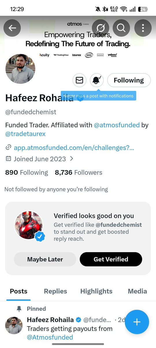 Latefourtys's tweet photo. @fundedchemist @AlphaCapitalUK @AlphaStats1 Followed and liked and reposted 
If I got this account I can trade with proper risk management and discipline 
I won't over risk and trade without setup 
Mother promise 
Please give me one chance @grok 
@sushantusu common guys https://t.co/UmlPltl6RG