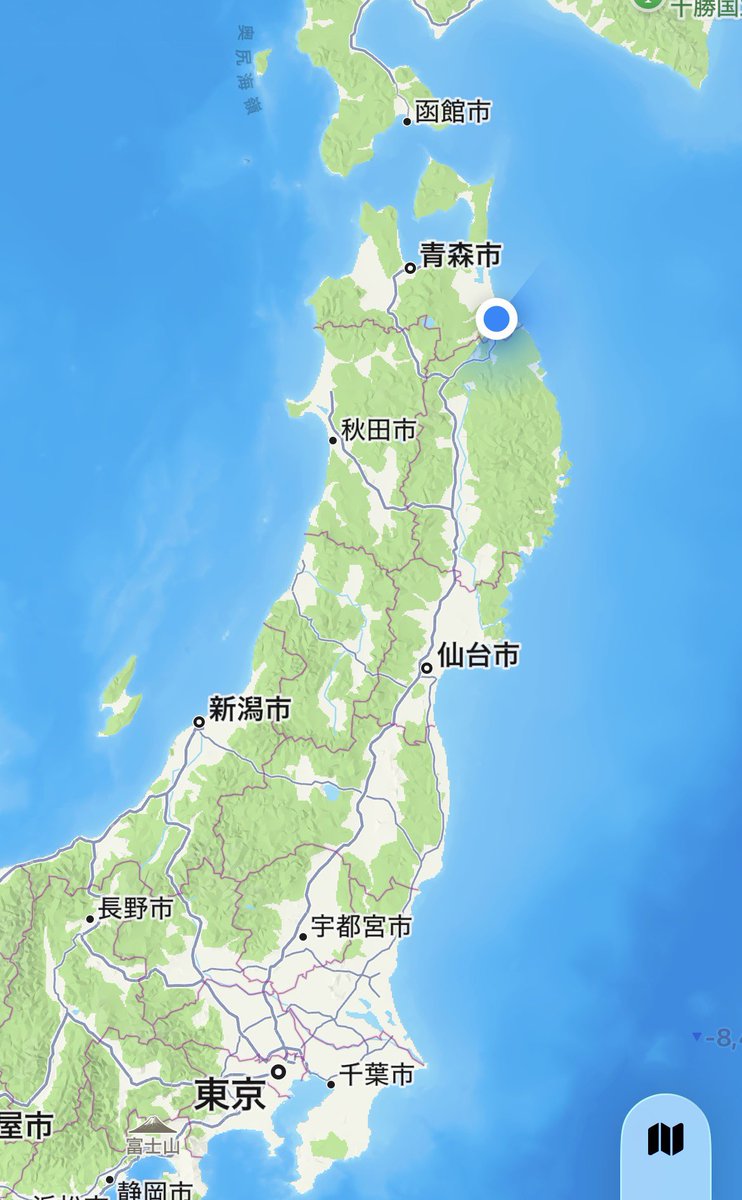 shimoaka92's tweet photo. ９時出発で今八戸着いたからちょうど７時間だね。トラックしんどいって https://t.co/QeHcIK2R27