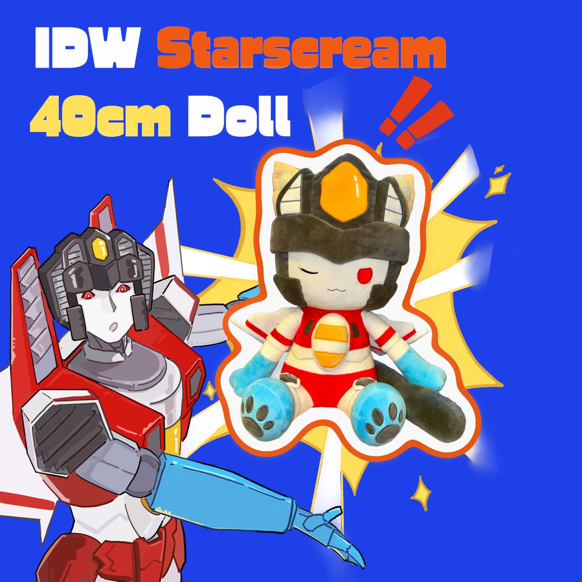 Alther9556's tweet photo. IDW Starscream 40cm plushie is now on sale. Link below:
https://t.co/Ejy7V8oDrv https://t.co/STWHjRIjSa