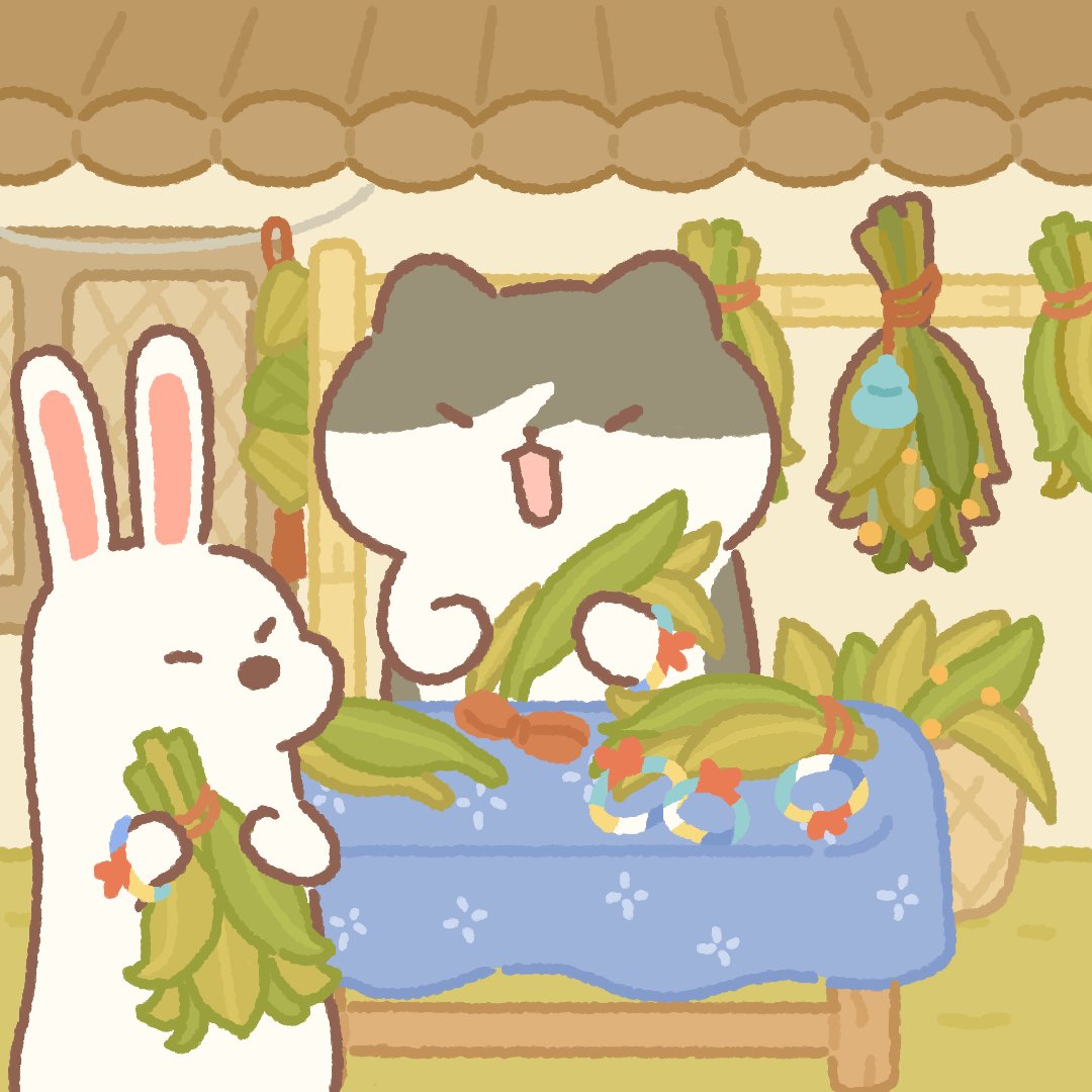 AML_Restaurant's tweet photo. 😻Gumi’s Gift😻

Happy Dragon Boat Festival, Bosses! 🐲🎋
Hanging mugwort is a traditional way to bring peace and good vibes for the entire year! 

🎁 Code: LUCKYHERBAR
⏰ Redeemable till: Jun. 30th, 23:59
#AnimalRestaurant #DragonBoatFestival #GiftCode #MobileGame #CozyGames https://t.co/OGVljEUiOA