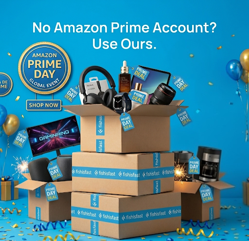 fishisfast's tweet photo. No Amazon Prime account? No problem!  Shop Prime Day (June 23–26) with Fishisfast personal shopper service:

1️⃣ Find your deal on Amazon
2️⃣ Paste the link in your Fishisfast account
3️⃣ Relax while we buy it for you!

Sign up free: 
https://t.co/RWBTh1YGrq https://t.co/Iya2fK6zfB