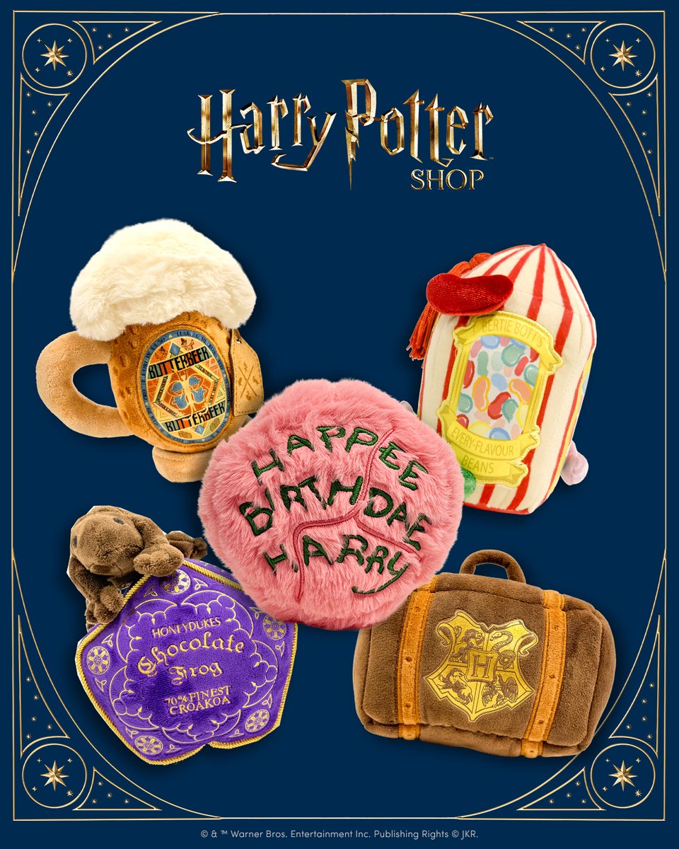 hpshopjapan's tweet photo. 魔法界の食べ物がぬいぐるみに⁉️​

＼明日6/19(金)から販売開始／✨​
どのモフモフをお部屋にお迎えしますか？🧳

以下店舗で販売予定です🎂​​
📍#ハリポタショップ原宿 ​
📍#ハリポタショップ赤坂 ​
📍#スタジオツアー東京
🔗オンラインショップ https://t.co/NSKkP2VOGg