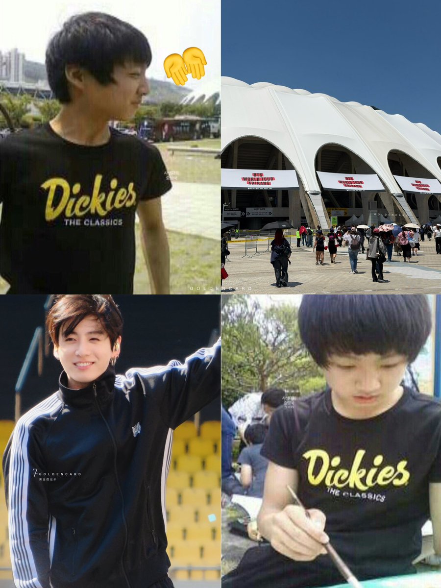 IMGOLDENCARD's tweet photo. Jungkook went on a school sketching trip in elementary school, and the venue for BTS’s Busan anniversary concert can be seen in the background 🥺 fate https://t.co/v7YFGZkNCU