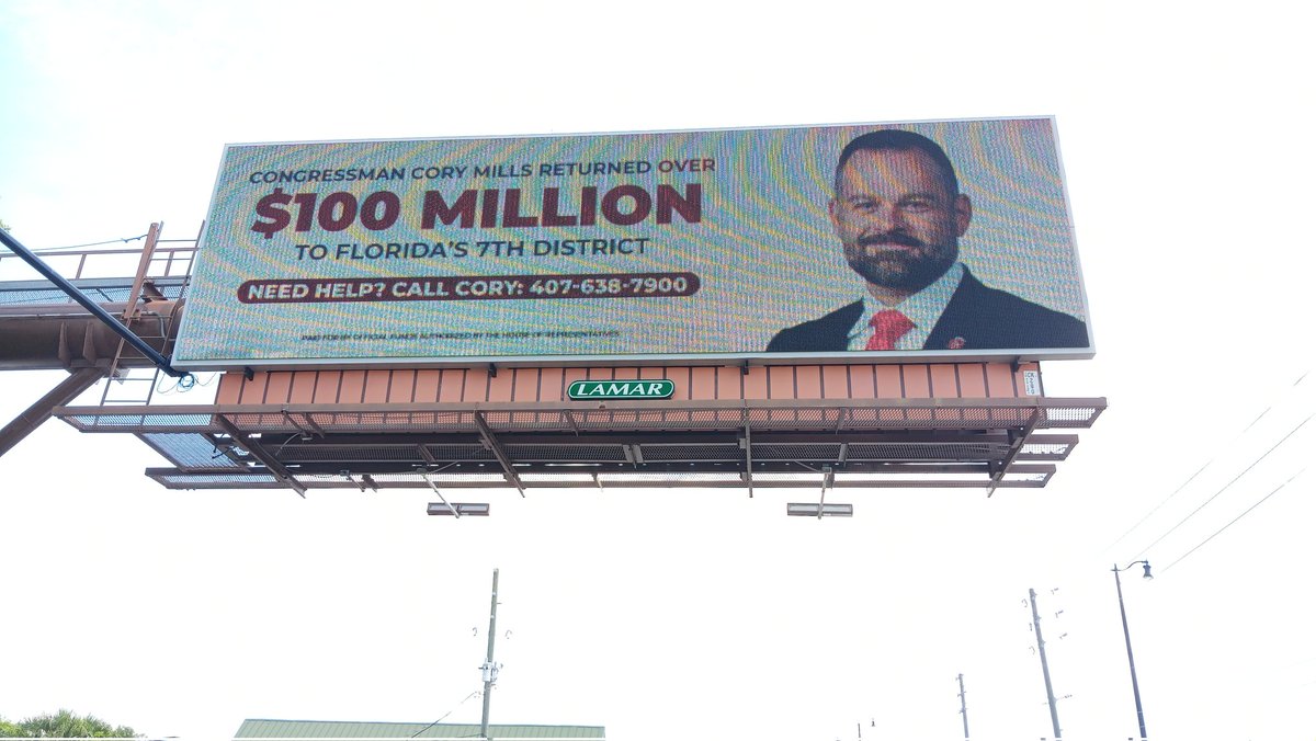 INDIVIDUAL1995's tweet photo. Mills is illegally claiming he returned millions to CD7, when in fact, the government paid congressional employees  assigned to him made    calls to other government employees to help. Claims were processed without Mills. In fact, veterans said that Mills messed up their claims. https://t.co/lvxgm36mFR