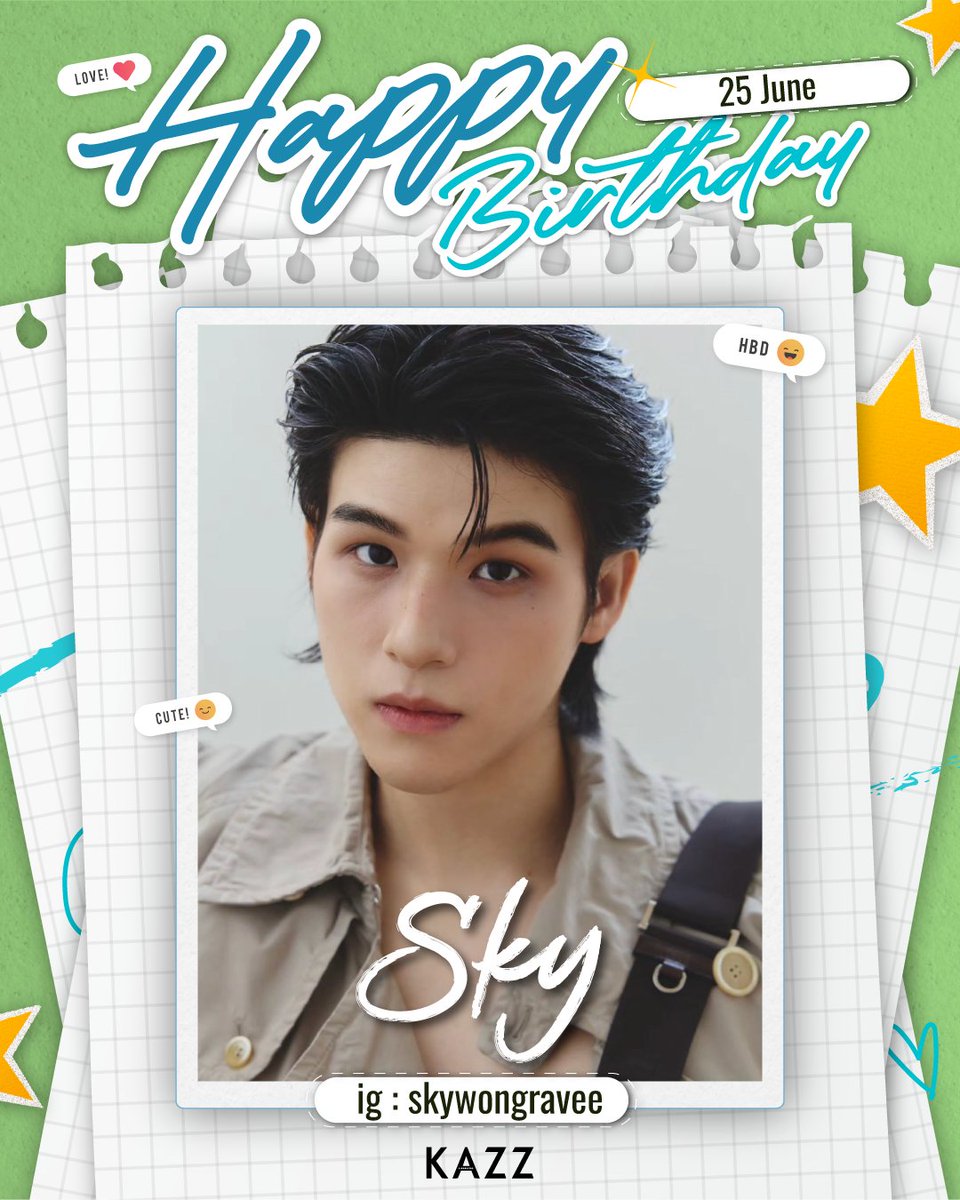 Kazzmagazine's tweet photo. HAPPY BIRTHDAY TO SKY @skywongraveee 
 
สุขสันต์วันเกิดนะคะสกาย วันเกิดปีนี้ขอให้สกายมีแต่ความสุข ได้ทำในสิ่งที่ฝันและรักอย่างมีความสุข มีเวลาพักผ่อน ยิ้มและหัวเราะเยอะ ๆ นะคะ 🤍

#KAZZMAGAZINE #skywongravee https://t.co/WrN7jg8YXW