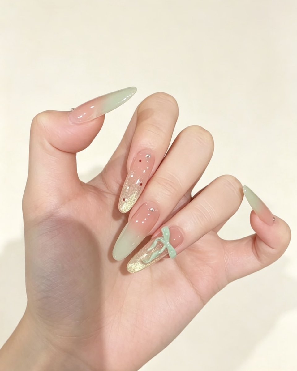nail__memo's tweet photo. 絶妙な夏カラーが可愛いすぎる。爽やかミントだから暑さ吹っ飛ぶし、次のネイルはこれ。 https://t.co/YUXI2dhVZ7