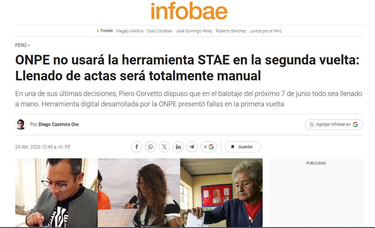 RenDeviluk's tweet photo. @KeroPeru La digitalizacion no se dio por que  el programa Stae tenía muchos problemas, ejemplo en mi mesa el sistema estaba caído y no podíamos votar por que no funcionaba nos hicieron esperar de 7am a 11 am y el material electoral  estaba ahí 
Por esto es que se decidió que no e usaría https://t.co/JD5Rywbqyw