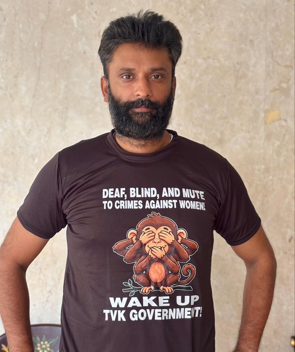 VinojBJP's tweet photo. Speak up Cheif minister @TVKVijayHQ ! From 3 to 80 year olds, women feel unsafe under the TVK! Speak up!

Gearing up for the @BJP4TamilNadu protest! @HMOIndia @NitinNabin https://t.co/NDZ3RIxN2w
