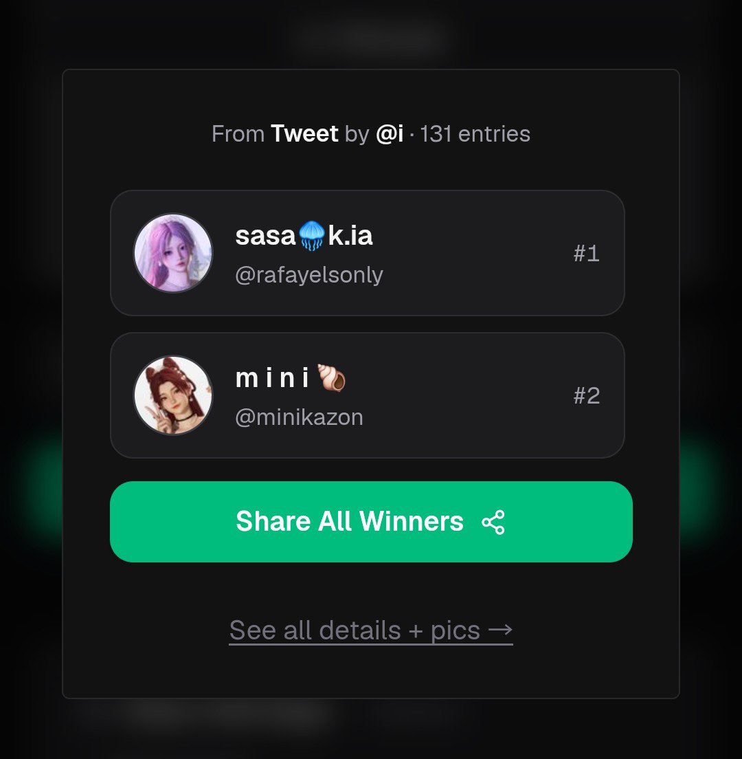 arsyleb's tweet photo. — CONGRATULATIONS!!

60 crystal : 
@rafayelsonly  
@minikazon 

Silahkan dm aku untuk claim prizenya ya! Jika tidak dm selama 24 jam maka akan aku redraw sekali lagi (・∀・) https://t.co/9I6cJ3Y3J1