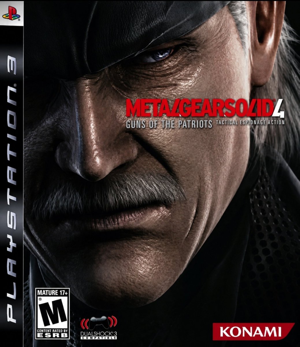 Raiderx93's tweet photo. @RinoTheBouncer MGS4 - PS3 https://t.co/NHv5CRTI1H