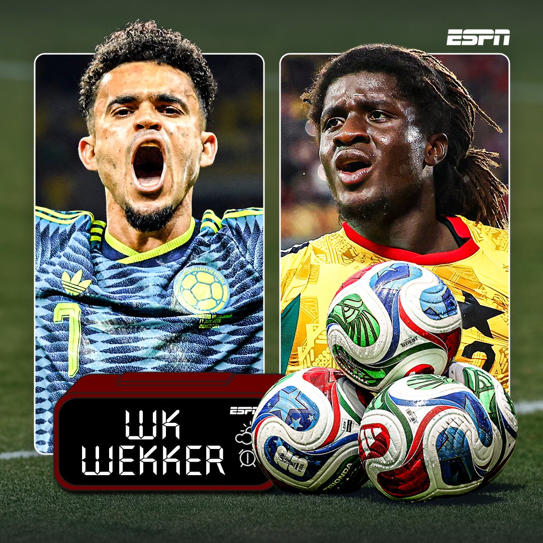ESPNnl's tweet photo. 𝐄𝐒𝐏𝐍 𝐖𝐊-𝐰𝐞𝐤𝐤𝐞𝐫: Luis Diaz helpt Colombia aan zege, blessurebehandeling voor cameraman ⏰

🔗 https://t.co/mu7IUv7gey https://t.co/eK8KR2wTk0
